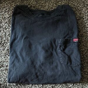 Wrangler Charcoal Tee with Pocket